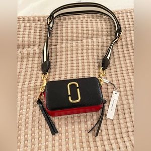 NEVER USED! Marc Jacobs cross body bag. Red/Black/White